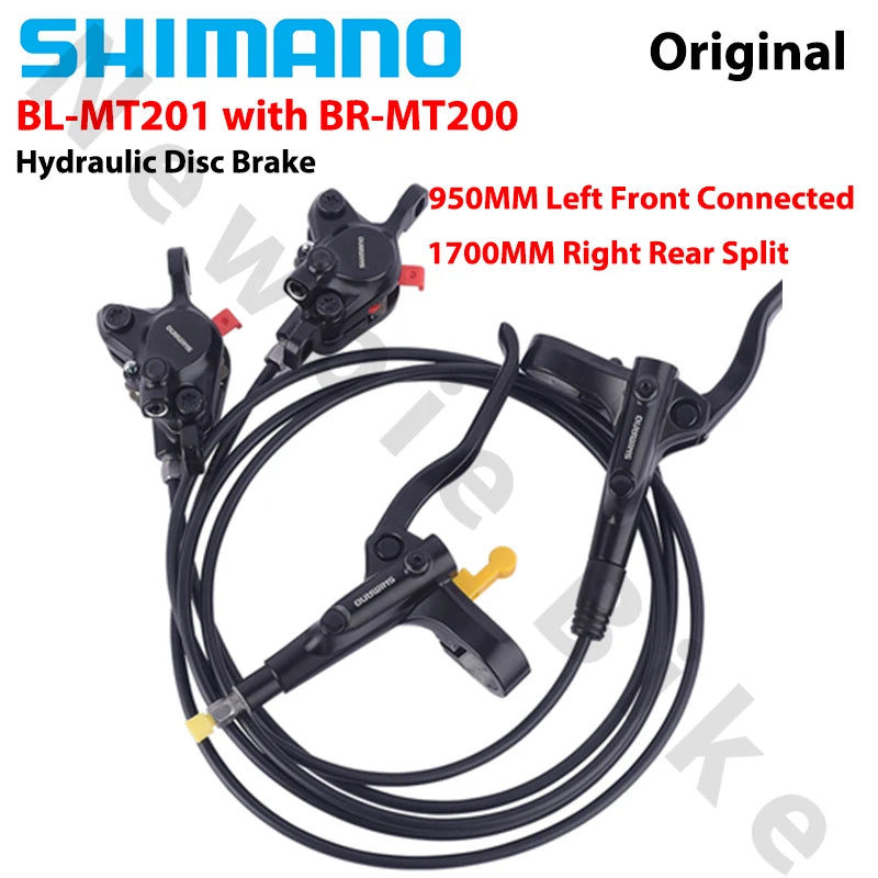 Original Shimano MT200 MT201 M315 MTB Mountain Bike Hydraulic Disc Brake MT200 Brakes 2 Piston 3 Finger Steel Lever BL-MT200