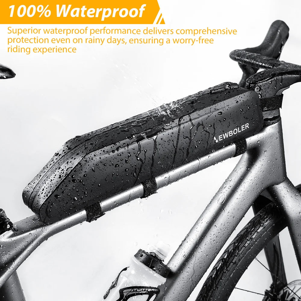 NEWBOLER 2L Bike Frame Front Tube Bag Bike Packing Pouch MTB Road Bike Tool Bag Cycling Top Tube Bag Bicycle Accessories