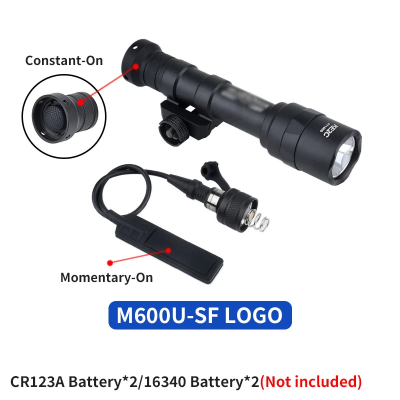 Surefir M300 M600 Flashlight With AXON Dual Function Remote Pressure Switch Fit 20mm Rail Hunting Tactical Airsoft Light