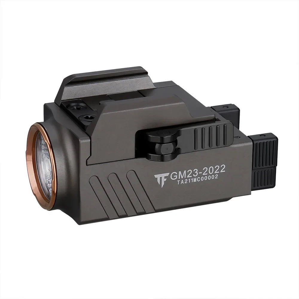 Trustfire GM23 Tactical Led Flashlight 800LM Rail Mounted USB Rechargeable Quick Release Light for Taurus Glock 17 19 TX2