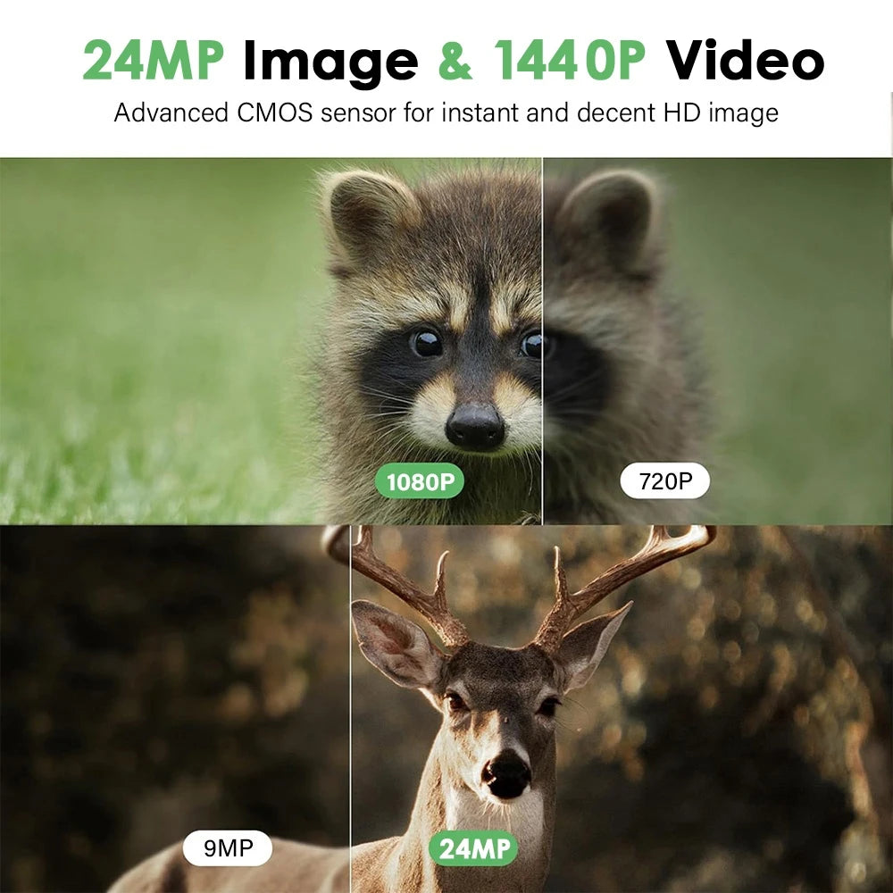 New Mini Hunting Camera with 940nm Infrared Night Vision 130° Angle Waterproof Trail Camera for Wildlife Monitoring and Scouting