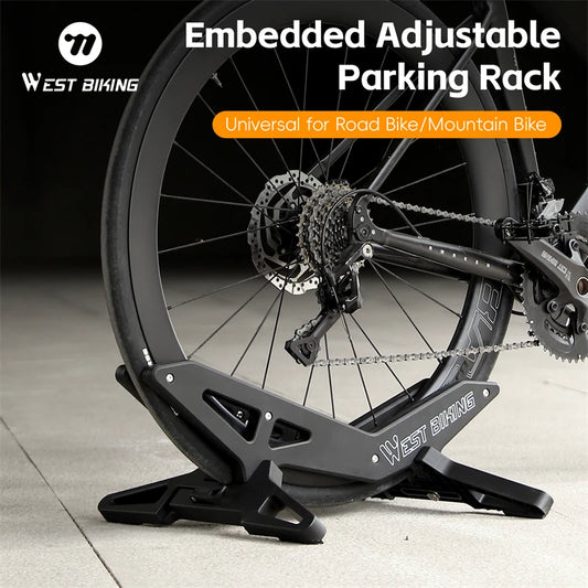 WEST BIKING Adjustable Bicycle Parking Rack Portable Bike Display Stand Mountain Road Bike Parking Rack Cycling Accessories