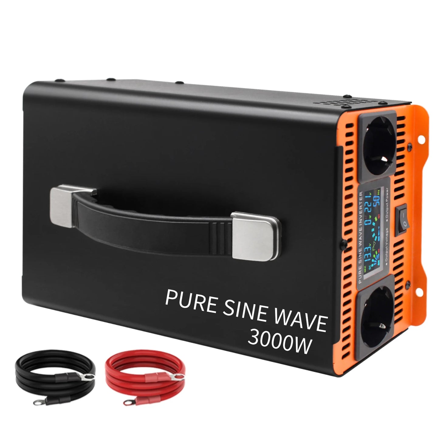3000W 5000W 6000W 7000W Pure Sine Wave Inverter DC 12V 24V To 220V 230V Inversor Voltage Converters Power Bank Solar Inverter