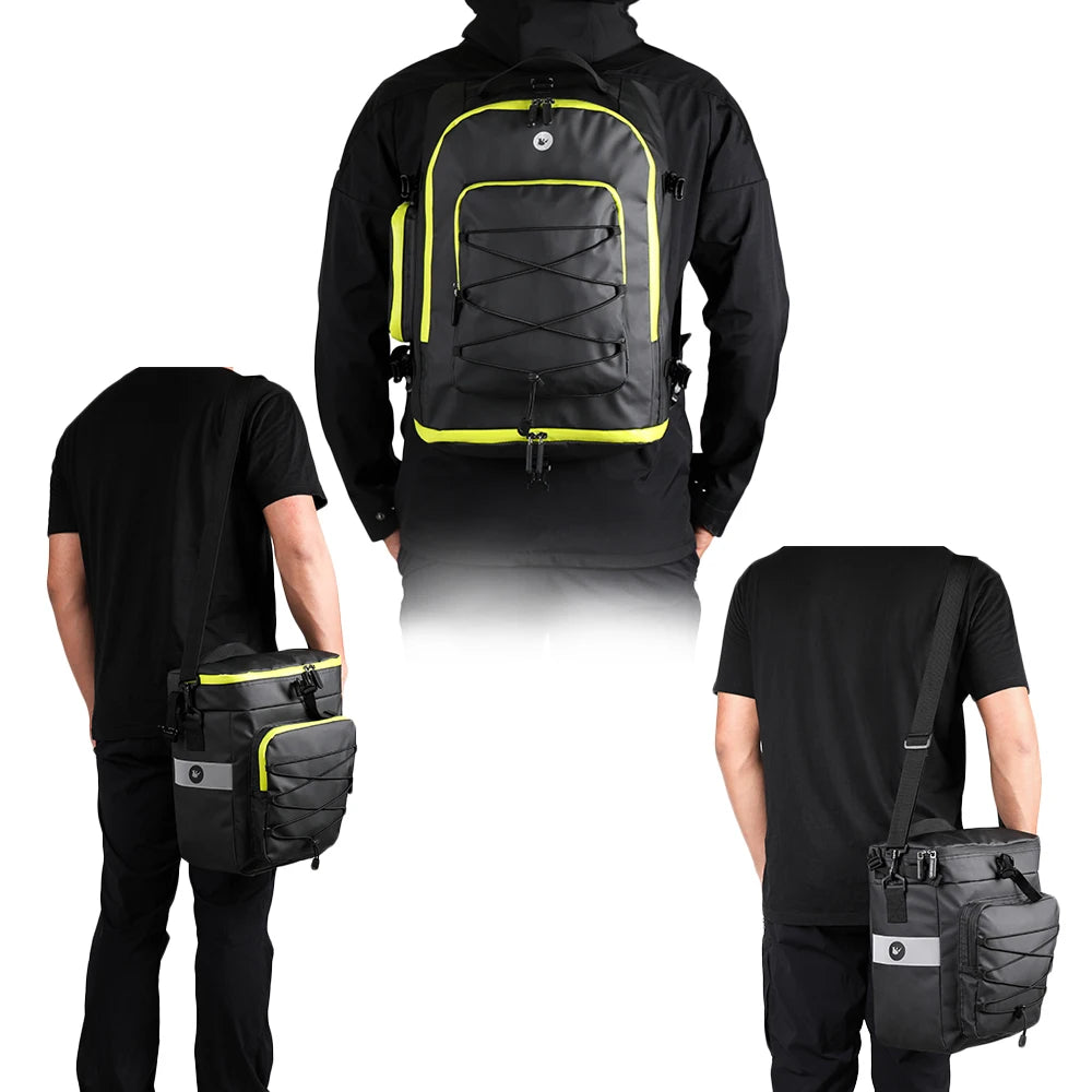 Rhinowalk Bike Pannier Bag 3 in 1 Big Capacity Trunk Bags For MTB Road Bicycle Cycling Double Side Rear Rack Seat Storage Bag