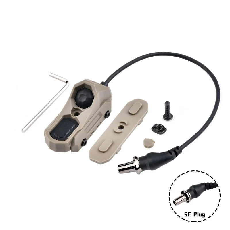 Surefir M300 M600 Flashlight With AXON Dual Function Remote Pressure Switch Fit 20mm Rail Hunting Tactical Airsoft Light