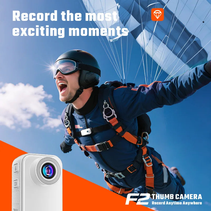 1.47-inch HD 1080p Thumb-Sized Action Camera for Kids, Outdoor Video Recorder, Mini Compact Action Camera with Memory Card
