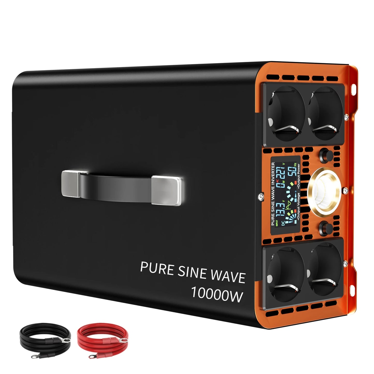 3000W 5000W 6000W 7000W Pure Sine Wave Inverter DC 12V 24V To 220V 230V Inversor Voltage Converters Power Bank Solar Inverter