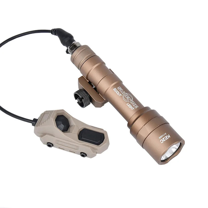Surefir M300 M600 Flashlight With AXON Dual Function Remote Pressure Switch Fit 20mm Rail Hunting Tactical Airsoft Light