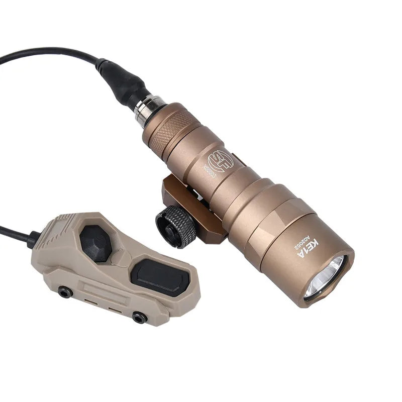 Surefir M300 M600 Flashlight With AXON Dual Function Remote Pressure Switch Fit 20mm Rail Hunting Tactical Airsoft Light