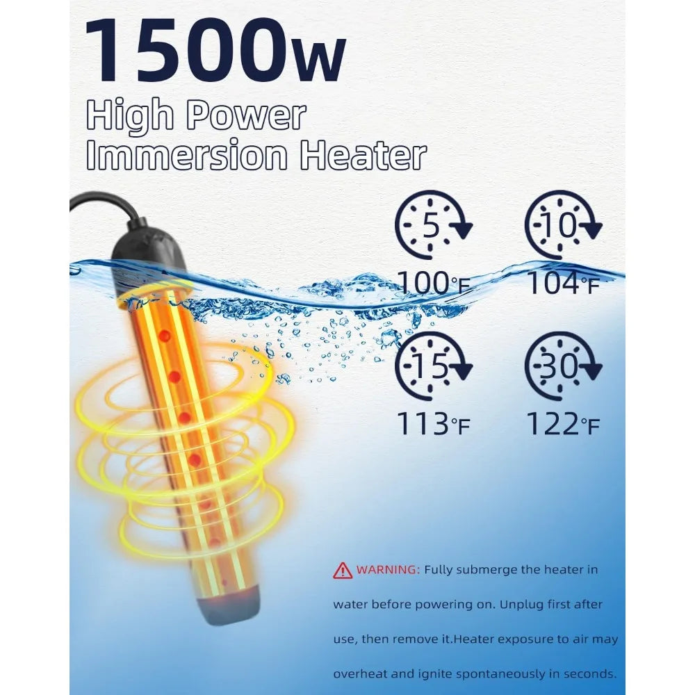 Portable Heated Camping Shower 6000mAh Rechargeable Pump 3 Spray Modes 5 Gal Foldable Bucket Travel RV Pet Car