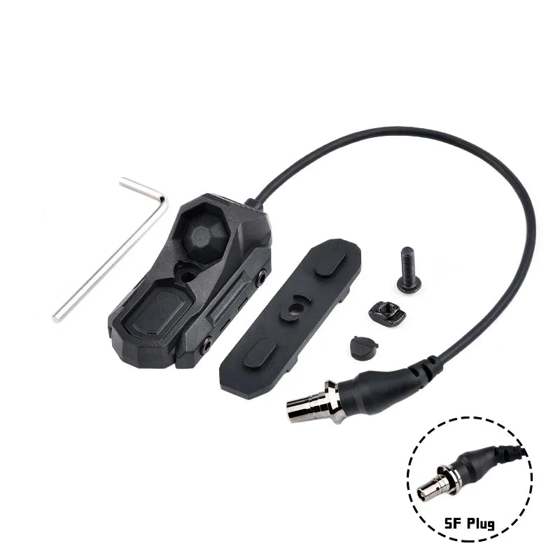 Surefir M300 M600 Flashlight With AXON Dual Function Remote Pressure Switch Fit 20mm Rail Hunting Tactical Airsoft Light