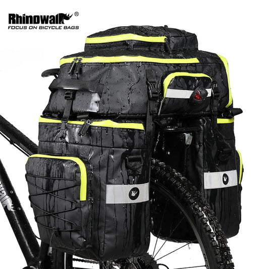 Rhinowalk Bike Pannier Bag 3 in 1 Big Capacity Trunk Bags For MTB Road Bicycle Cycling Double Side Rear Rack Seat Storage Bag