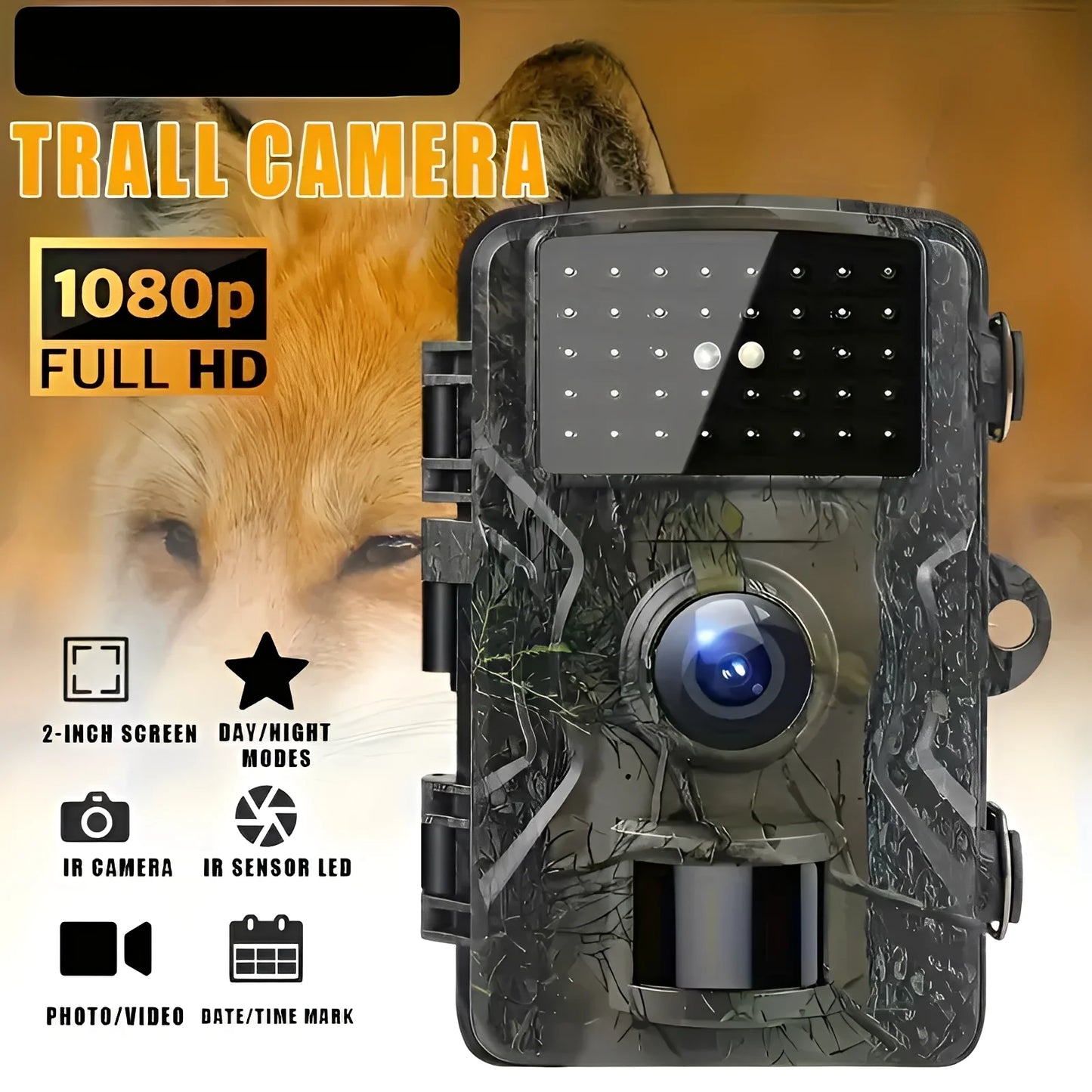 Waterproof Hunting Camera Wild Trail Game Cam Infrared Night Vision Outdoor Motion Activated Tracking Photo Trap Cam Wild