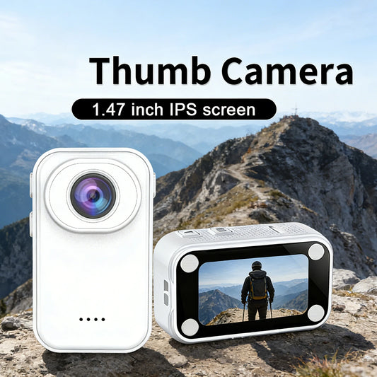 1.47-inch HD 1080p Thumb-Sized Action Camera for Kids, Outdoor Video Recorder, Mini Compact Action Camera with Memory Card