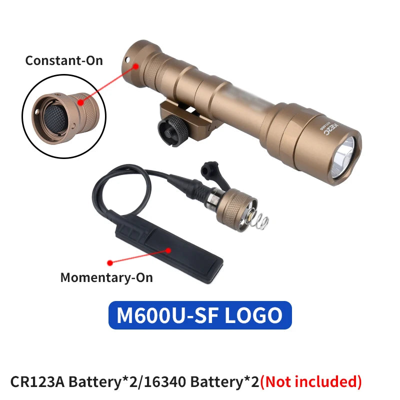 Surefir M300 M600 Flashlight With AXON Dual Function Remote Pressure Switch Fit 20mm Rail Hunting Tactical Airsoft Light