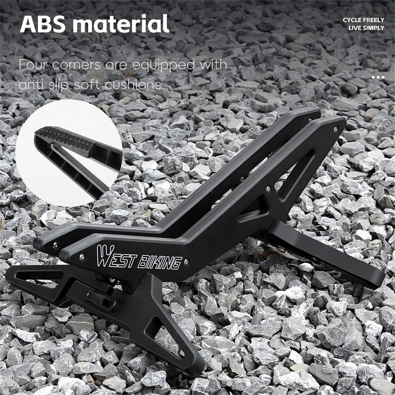 WEST BIKING Adjustable Bicycle Parking Rack Portable Bike Display Stand Mountain Road Bike Parking Rack Cycling Accessories