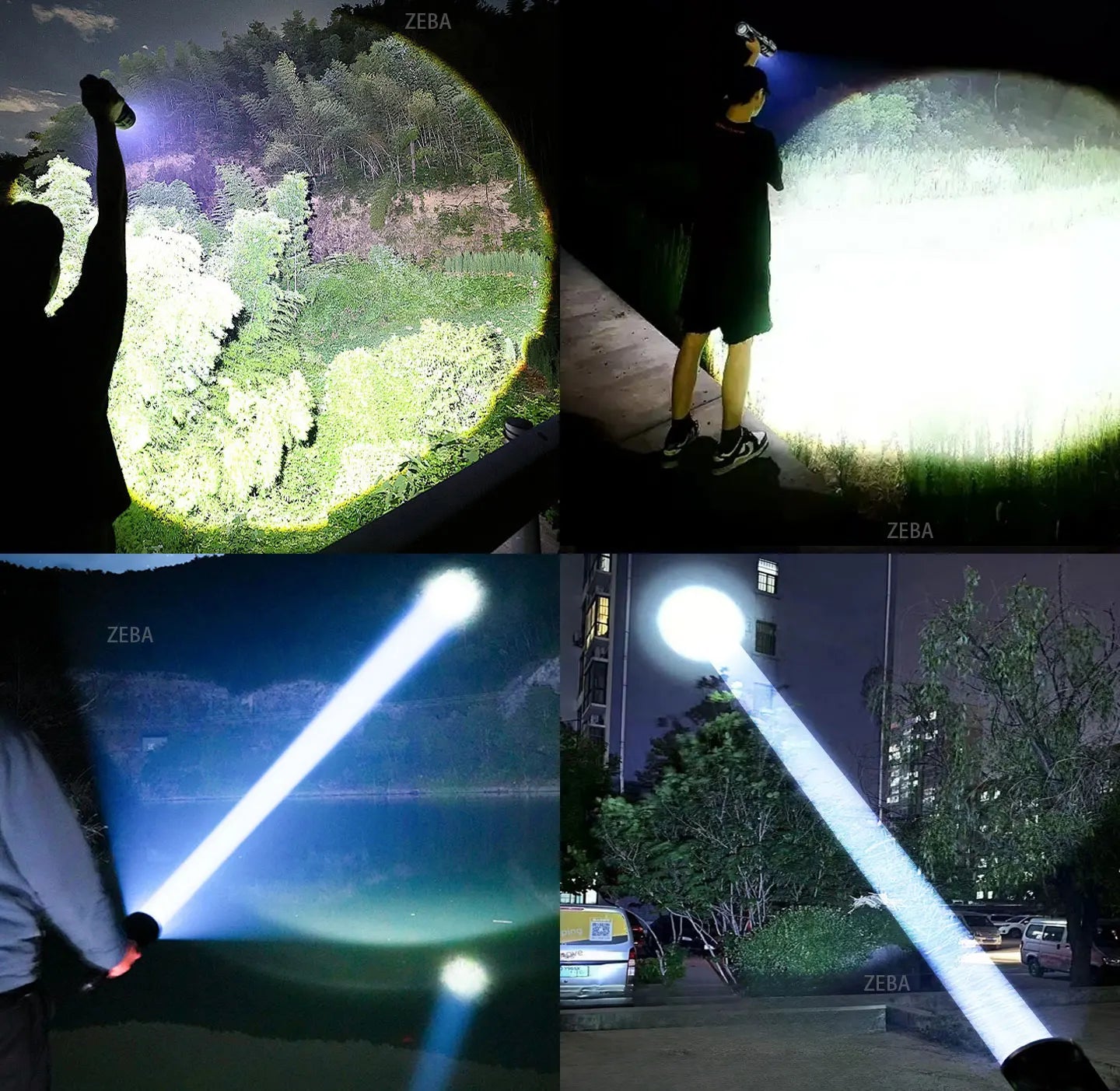 Ultra Powerful Lamp With 5 Modes Super High Power Rechargeable Flashlight Outdoor Lantern Camping Flashlights Can Make Fire