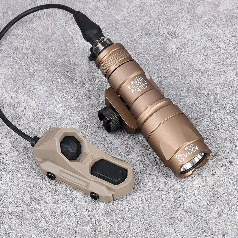 Surefir M300 M600 Flashlight With AXON Dual Function Remote Pressure Switch Fit 20mm Rail Hunting Tactical Airsoft Light