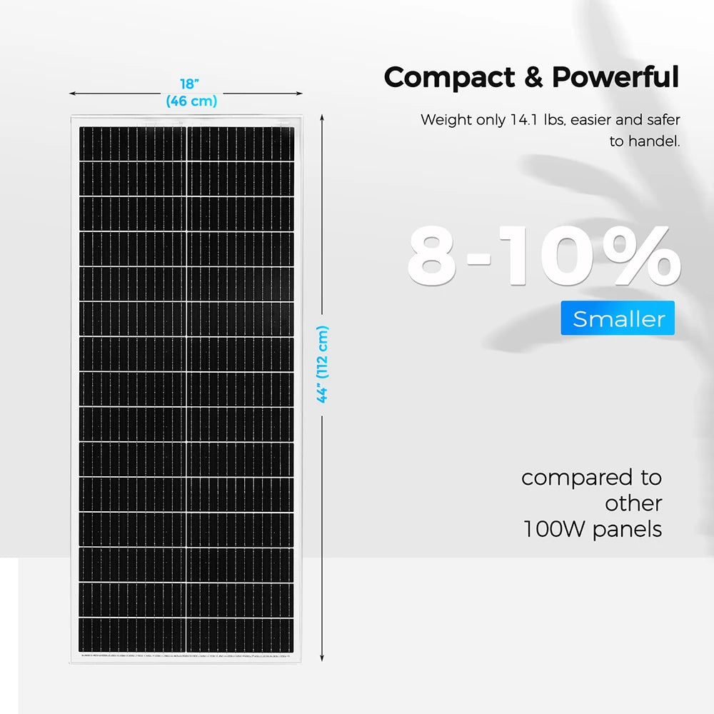 Rigid Solar panel 1000W / 400W /500W/ 300W / 200W / 100W Solar Panels charger battery Charging module Cell For Car Boat Home RV