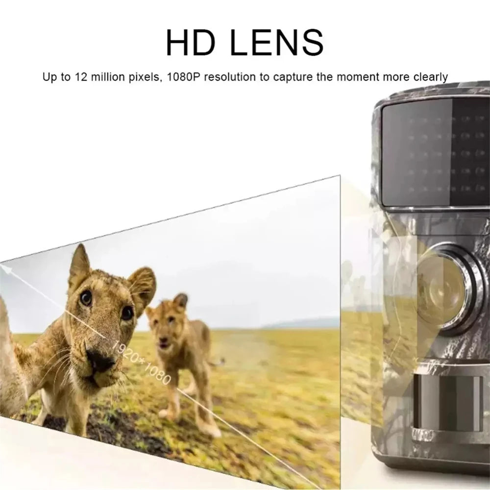 Waterproof Hunting Camera Wild Trail Game Cam Infrared Night Vision Outdoor Motion Activated Tracking Photo Trap Cam Wild